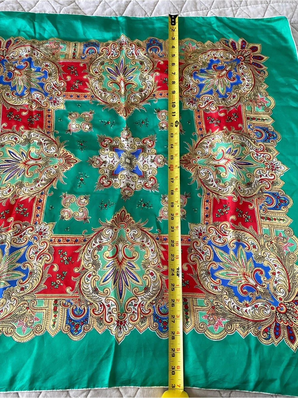 Vintage made in USA 100% silk scarf head scarf neck scarf bag scarf